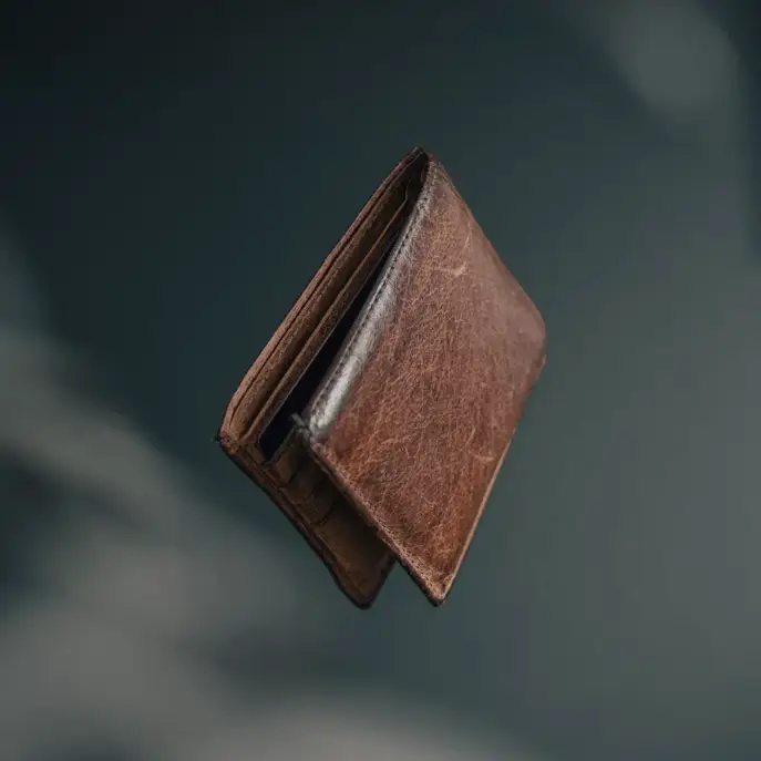 Leather Wallet - front view